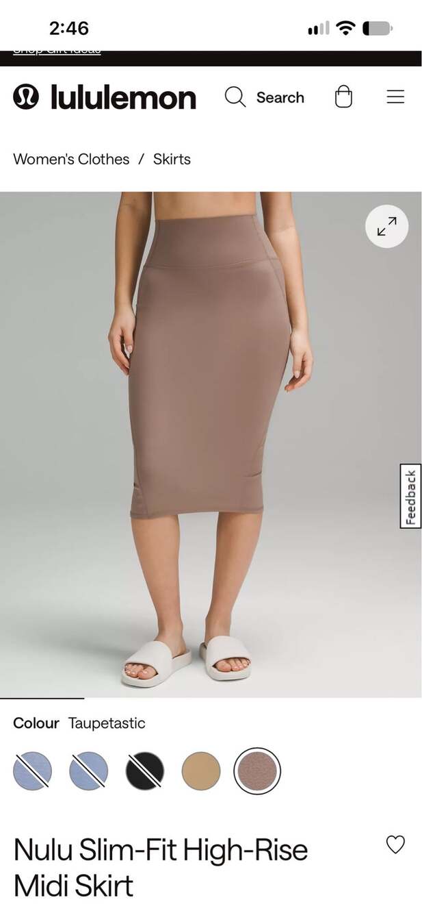 Lululemon Nulu Slim-Fit High-Rise square dot
Midi Skirt 88$